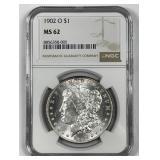 1902-O Morgan Silver $1 NGC MS62