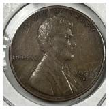 1931-S Lincoln Wheat Cent Semi Key Very Fine VF