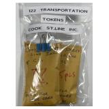 122 Transportation Tokens from Crook St. Lines