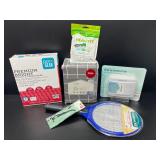 Household Essentials Lot with Sheet Set & Paper