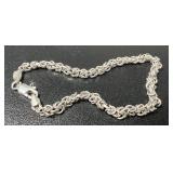 FAS Sterling Silver Italy Byzantine Bracelet