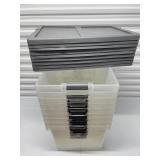 Set of 9 Made By Design Latched Storage Bins