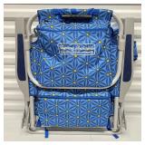 Tommy Bahama Blue Floral Folding Beach Chair
