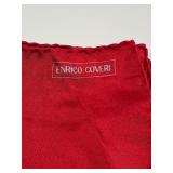 Enrico Coveri Red Silk Pocket Square