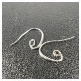 Sterling Silver Spiral Hook Earrings