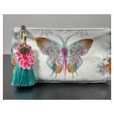 Papaya Art Paisley Butterfly Small Zipper Pouch