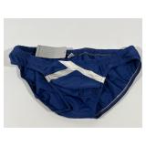 N2N Bodywear Blue & Silver Stripe Swim Briefs