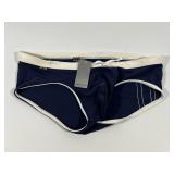 N2N Bodywear Navy & White Stripe Swim Briefs