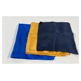 Set of 3 Ferrell Reed Italian Silk Pocket Squares