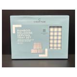 Crofton Bamboo Melamine Serving Tray Set