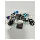 BodyRage Assorted Acrylic & Glass Ear Gauges Lot