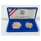 US Mint 1986 Liberty Silver Dollar & Half Dollar