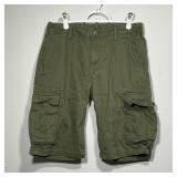 Levi's Olive Green Cotton Twill Cargo Shorts