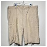 NBN Gear Beige Plaid Cotton Blend Golf Shorts 44