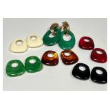 Trifari Vintage Resin Interchangeable Hoop