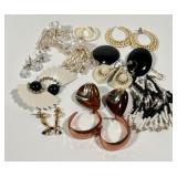 Vintage Faux Pearl & Bead Costume Earring