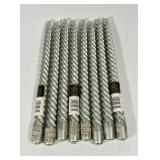 Villeroy & Boch Silver Tapered Spiral Candle Lot