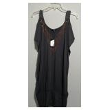 Express Gray Sequin V-Neck Sleeveless Knit Tunic