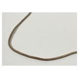 Italian Sterling Silver Snake Chain Necklace