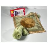 My Blanky Green Turtle Plush Lovey & Huggies Box