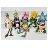 Vintage Resin Whimsical Garden Figures & Cats