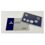 People's Bank of China 2000 Mint Coin Set & Folder