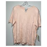 Napa Valley Apricot Cotton & Rayon Embroidered Top