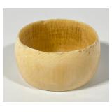 Vintage Hand Carved Bovine Bone Bangle Bracelet