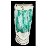 Arden B Green Tie Dye Banded Bubble Top