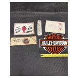 Vintage Paper Items and Thermometer