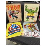 4- Newer Marvel Metal Signs