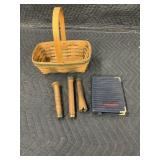 Wooden spools, TWA pad,basket
