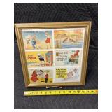 Framed Antique Postcards