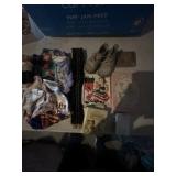 Various vintage scarves, decor, etc.