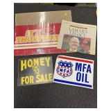 Honey Sign, MFA Sticker, Chiefs paper