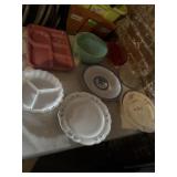 Plates and relish trays