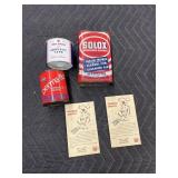 Vintage Tins and Postcards