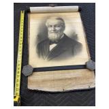 3- Rolled-up antique portraits