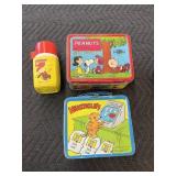 Peanuts and Heathcliff Metal Lunchboxes