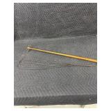 Vintage Bridge Cue and Rug Beater