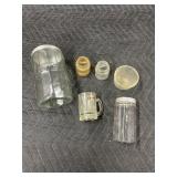 Ink Wells, Coffee Jar, and Other