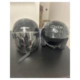 Fulmer black helmet with face shield, size small