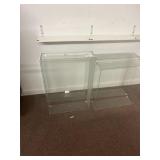 4 display case fronts, 3 that are 20 in by 22 in
