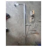 Various vintage tools and 'hanging' devise.