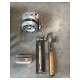 Hammer-axe, valve lapper and replacement motor