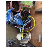 Garden hoses, buckets with lids, pet friendly ice