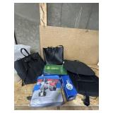 Various items. Michael Kohrs purse, black purse,