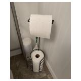 Toilet paper holder-toilet paper not included