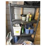 Shelf with contents,