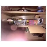 All items on the shelf. Electric pump,